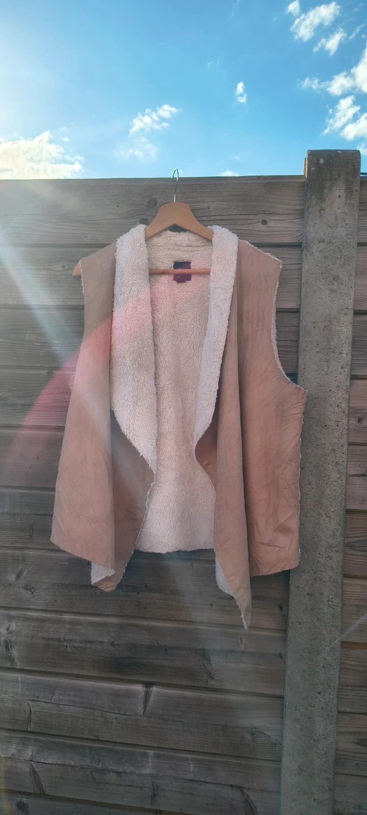 Gap Teddy Gilet L – Soft, Warm & Timeless | Beige | Size L – photo 3